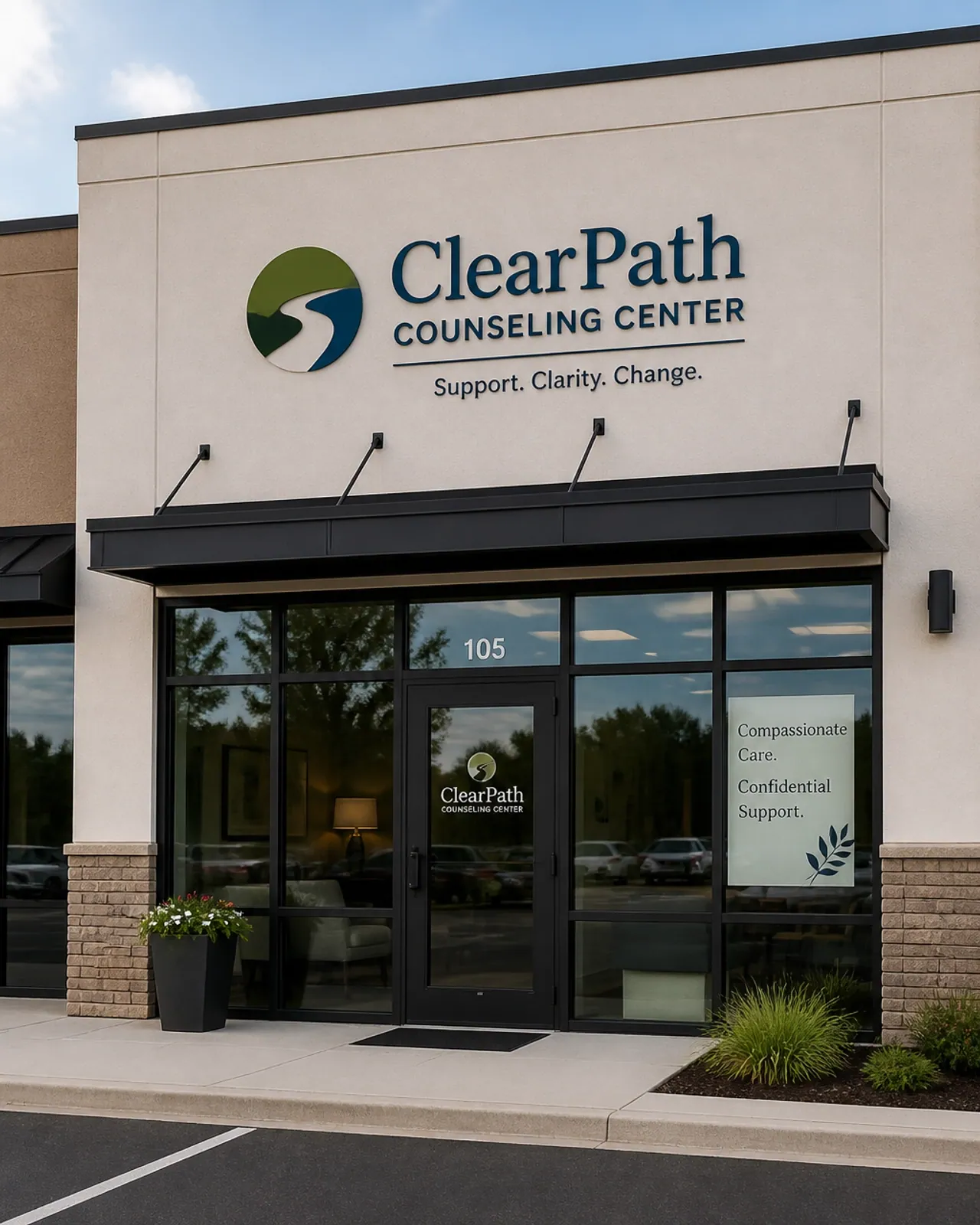 Professional local service business storefront
