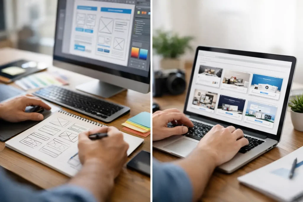 Custom Website vs Template Website