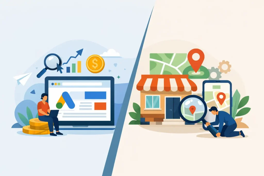 Google Ads vs Local SEO for Small Business